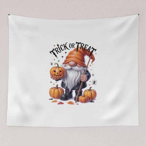 Item preview, Trick Or Treat Halloween Gnome – Cute Fall Pumpkin Jack O Lantern Art designed and sold by jkrphoto.