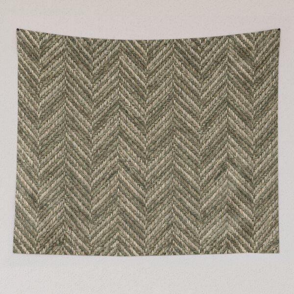 Item preview, Sage Oatmeal Printed Herringbone Tweed Pattern designed and sold by Apex Designs.