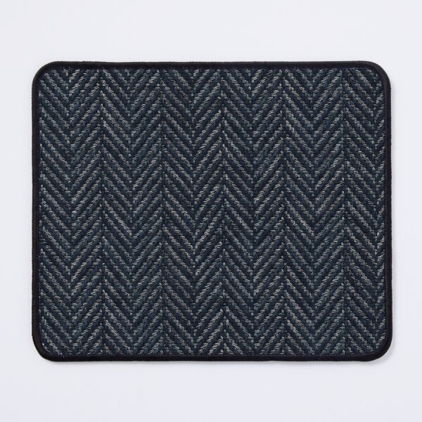 Item preview, Navy Blue Printed Herringbone Tweed Pattern designed and sold by Apex Designs.