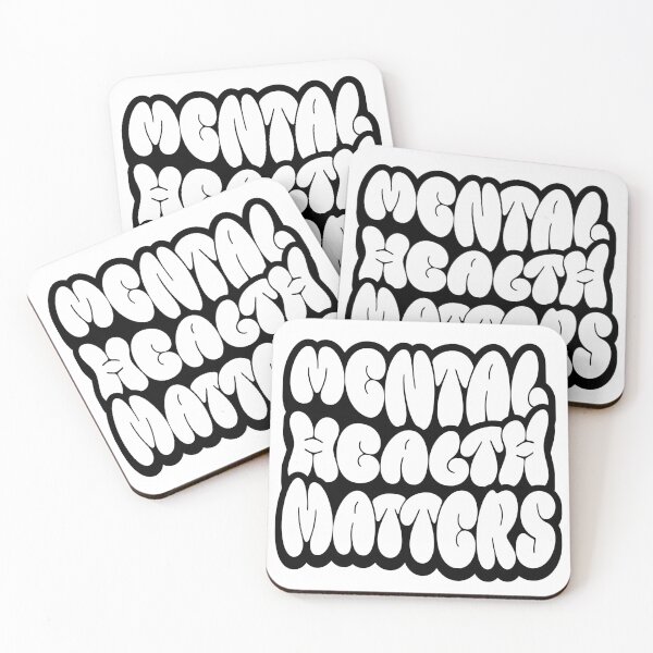 Item preview, MENTAL HEALTH - Bold font outline (BLACK) designed and sold by Discothreadz.