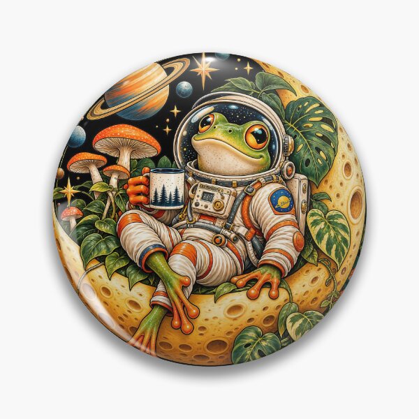 Item preview, Frog in Orbit — A Cosmic Amphibian Adventure designed and sold by ForeverPrintsOK.