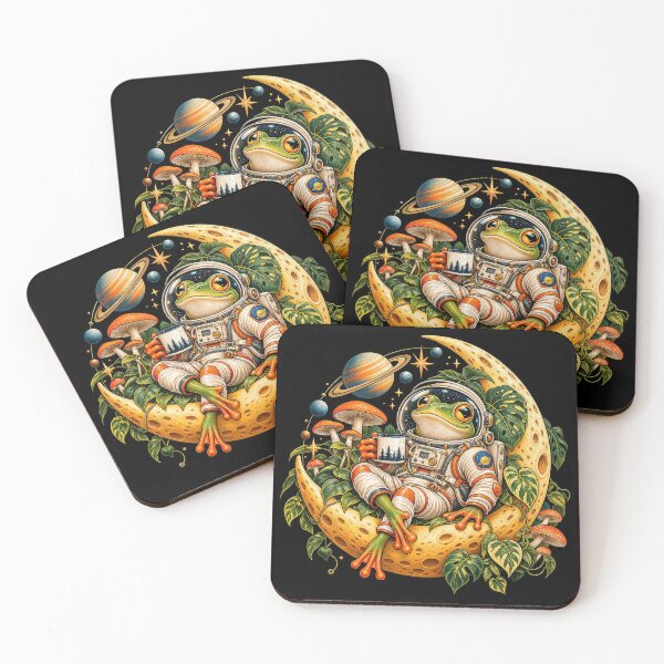 Item preview, Frog in Orbit — A Cosmic Amphibian Adventure designed and sold by ForeverPrintsOK.