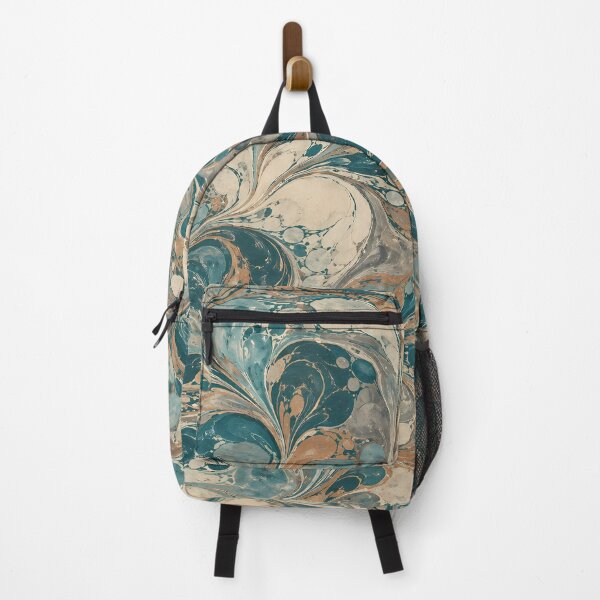 Item preview, Teal Copper Marbled Swirl Pattern designed and sold by Apex Designs.