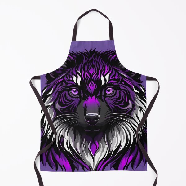 Item preview, Mystic Violet-Eyed Wolf Graphic Portrait Art designed and sold by CASASIS_MERCH.
