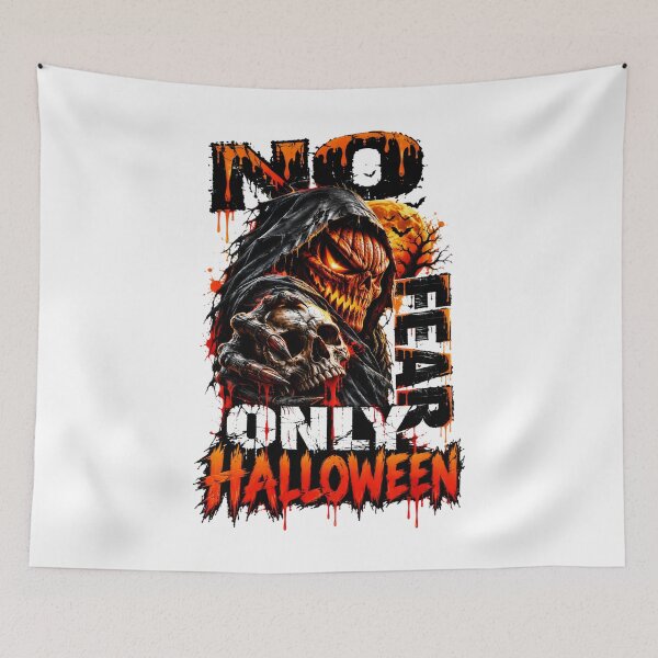 Item preview, No Fear Only Halloween The Ultimate Halloween Vibes designed and sold by KLERIKSTORE.