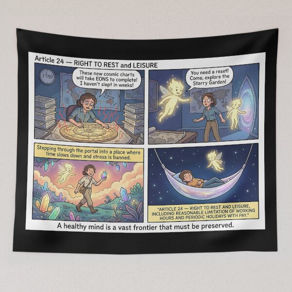 Item preview, The right to rest: A journey to inner peace and balance designed and sold by Mianku | Für das Leben.