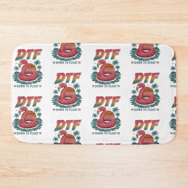 Item preview, DTF Down To Float Retro Flamingo Pool Float Summer Vacation designed and sold by gamoreRony.