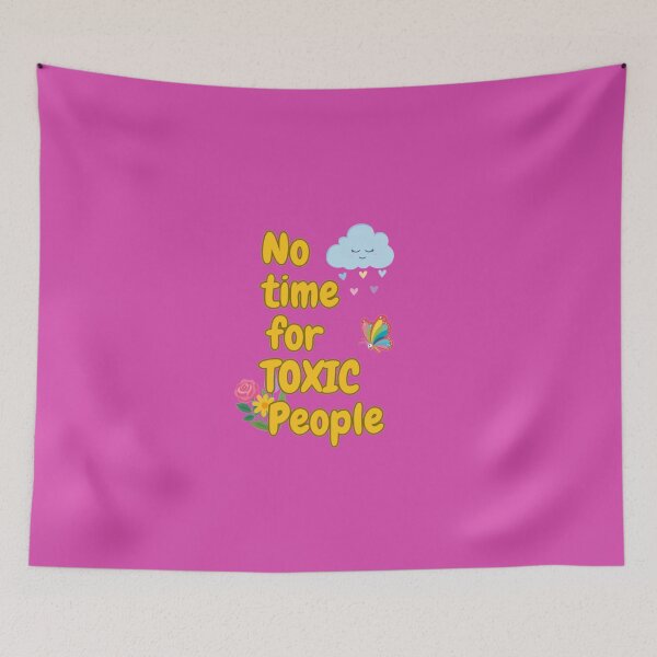 Item preview, No time for toxic people cute doodle quotes designed and sold by DoneAndDusted.