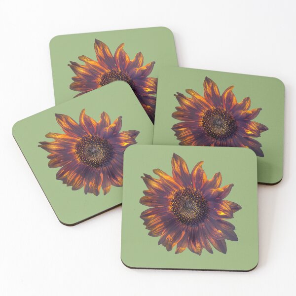 Item preview, Rustic Sunflower Art Green Back designed and sold by MatiolaScentArt.