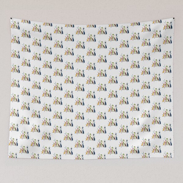 Item preview, Retro Mid Century Modern Dogs Pattern with Vintage Style Design designed and sold by SpiritChuu.