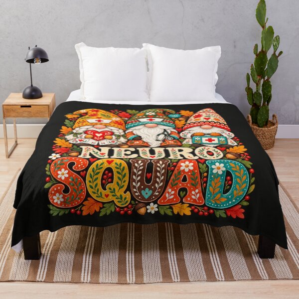 Item preview, Nurse Gnomes Whimsical Folk Art Neuro Squad Autumn Team designed and sold by AmiGraph.