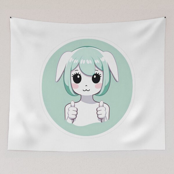 Item preview, Friendly Ghost Thumbs Up in Pastel Goth Style designed and sold by For-Cat Studio.