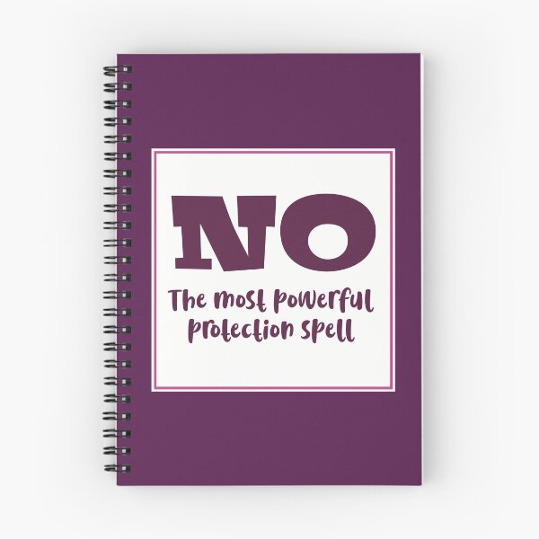 Item preview, NO Is the Most Powerful Protection Spell | Witchy Halloween designed and sold by Becky-Poppins.