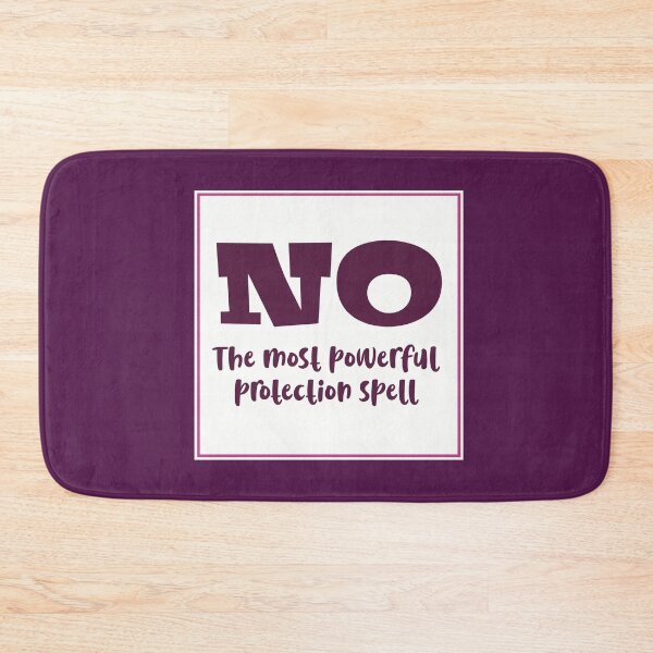 Item preview, NO Is the Most Powerful Protection Spell | Witchy Halloween designed and sold by Becky-Poppins.