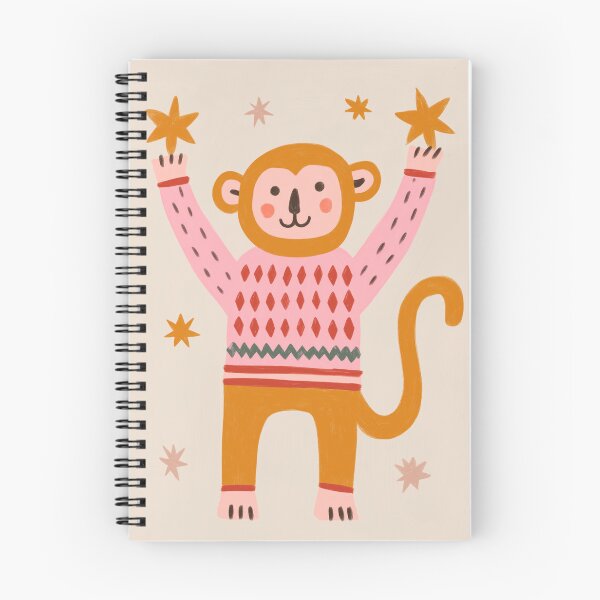 Item preview, Monkey with Stars – Retro Jungle Nursery designed and sold by Studio Remier.
