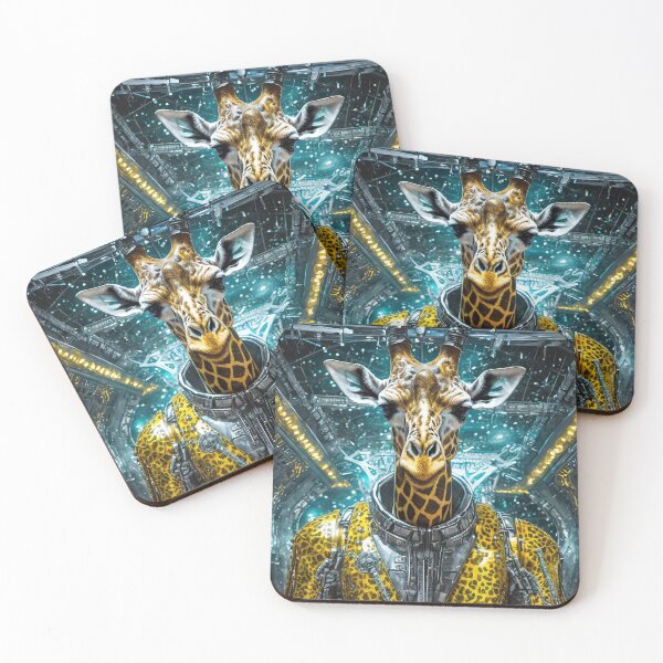 Item preview, Giraffe astronaut in spaceship designed and sold by Claudia-Evans.