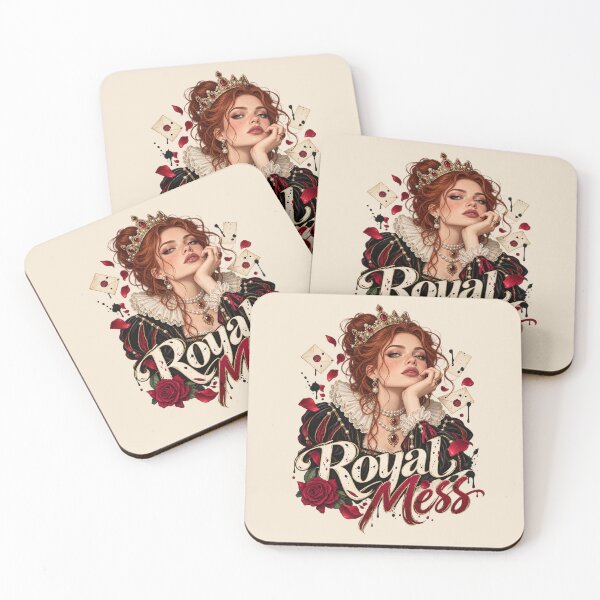 Item preview, Royal Mess – Funny Tudor Queen Historical Humor Design designed and sold by MetaModel Editions.