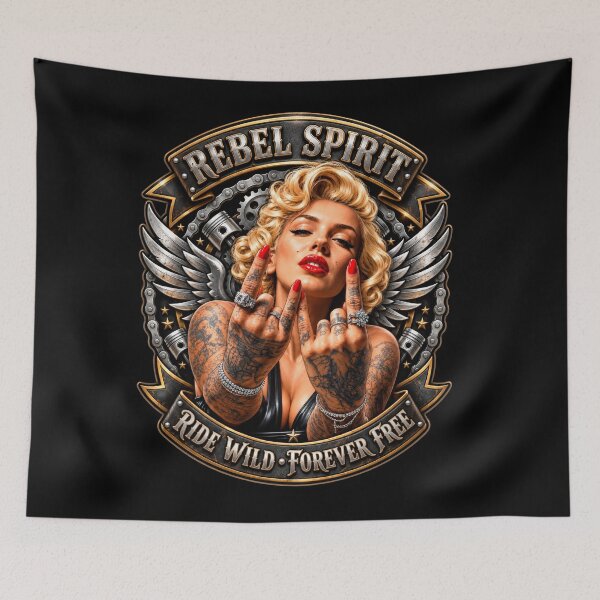 Item preview, Rebel Spirit Design – Ride Wild, Forever Free designed and sold by EzequielBC.