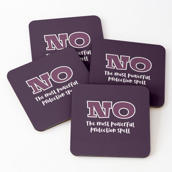Item preview, NO Is the Most Powerful Protection Spell | Witchy Halloween designed and sold by Becky-Poppins.