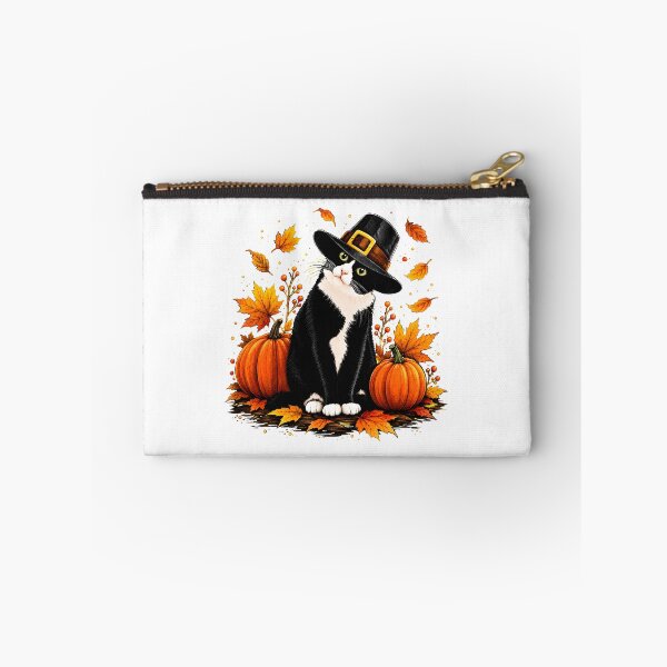 Item preview, Pilgrim Cat Pumpkin Autumn Harvest Design designed and sold by SoyLamderma.