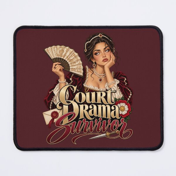 Item preview, Court Drama Survivor – Funny Tudor Court Lady Design designed and sold by MetaModel Editions.