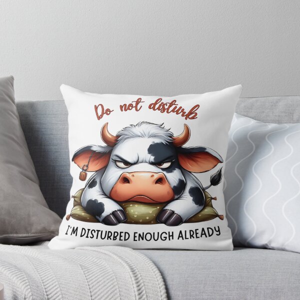 Item preview, Do Not Disturb – Grumpy Cow Funny Introvert Design designed and sold by Sed94.