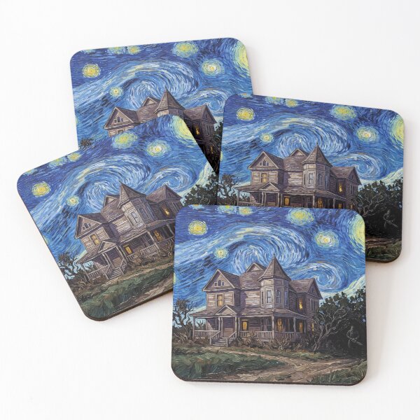 Item preview, Leatherface House Texas Chainsaw Starry Night designed and sold by Bad-Decisions-Designs.