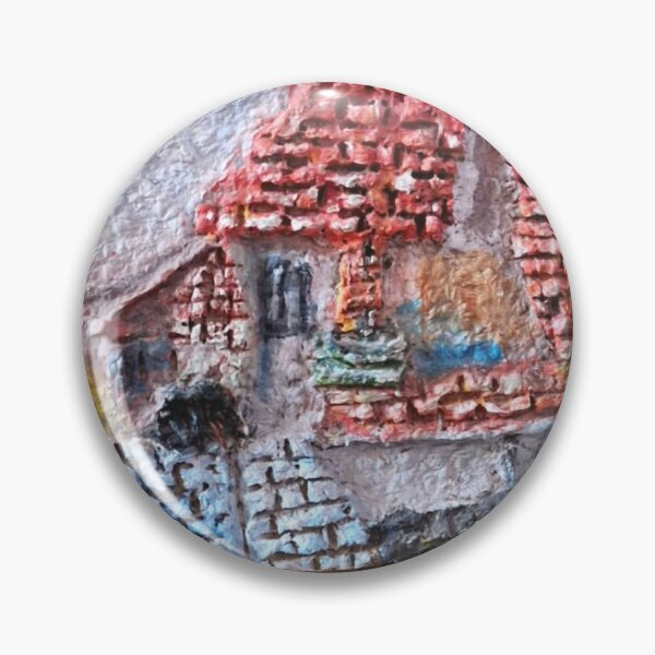 Item preview, Rustic House with Red Roof - 3D Textured Relief Art designed and sold by JoannaG-B.