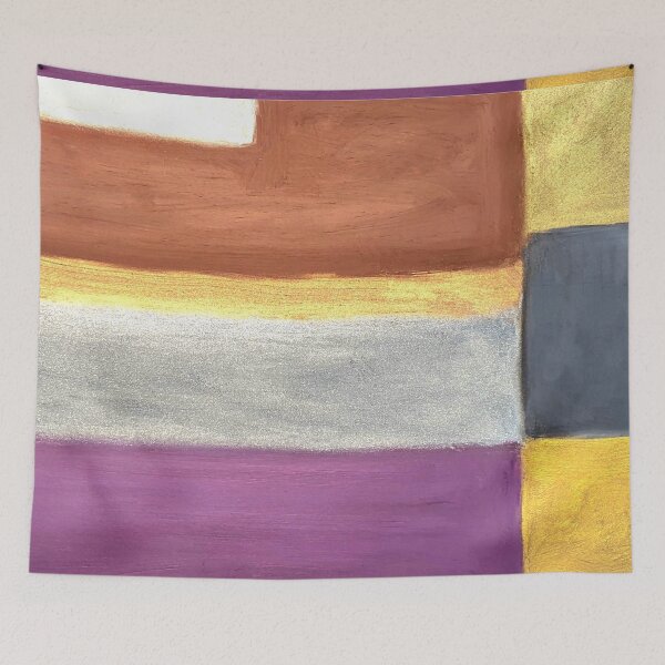 Item preview, geometric golden and copper colors designed and sold by Tereza Pilar  Art.