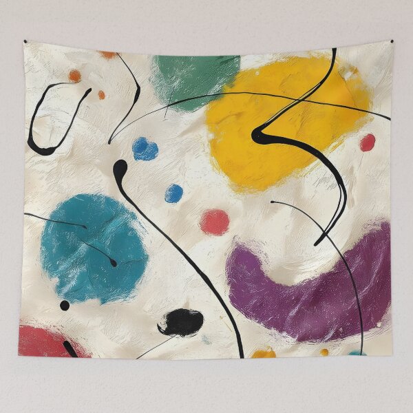 Item preview, Colorful Abstract Brushstrokes and Black Lines designed and sold by MOBI-CASE.