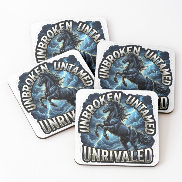 Item preview, Unbroken Spirit Black Stallion designed and sold by Untamed Paws.