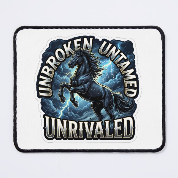 Item preview, Unbroken Spirit Black Stallion designed and sold by Untamed Paws.