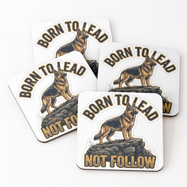 Item preview, Born To Lead Not Follow German Shepherd designed and sold by Untamed Paws.