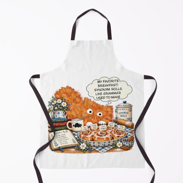 Item preview, Synonym Rolls – Funny Grammar Cat Pun designed and sold by TrueWoven Studio.