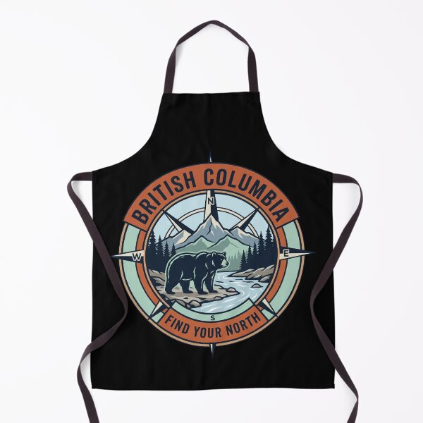 Item preview, British Columbia Find Your North Retro Compass designed and sold by mood-draftsman.