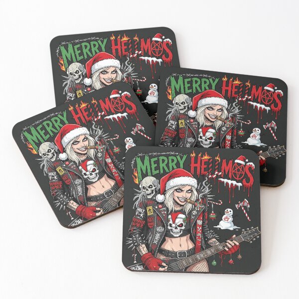 Item preview, Merry Hellmas Cigar Smoking Rocker Girl designed and sold by Voodoo Store Paranormal Collections.