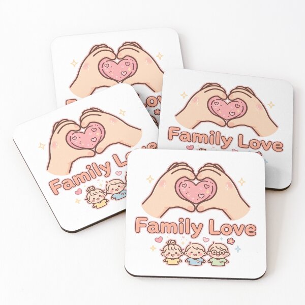 Item preview, Family Love - Cute Heart Hands Family Reunion Gift designed and sold by prithvi chand.