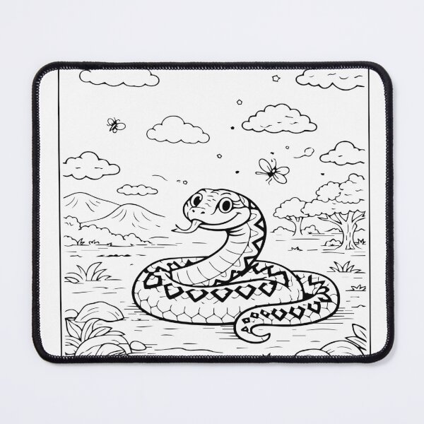 Item preview, Coloring book style print. Viper designed and sold by MS Production.