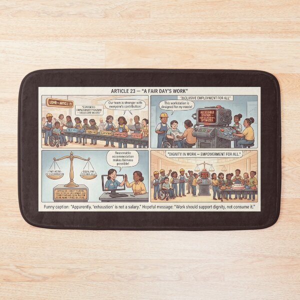 Item preview, Inclusion and dignity in the workplace - Article 23 designed and sold by Mianku | Für das Leben.