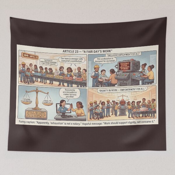 Item preview, Inclusion and dignity in the workplace - Article 23 designed and sold by Mianku | Für das Leben.