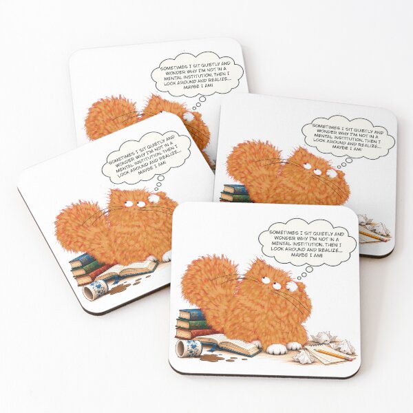 Item preview, Maybe I Am – Funny Philosopher Cat designed and sold by TrueWoven Studio.
