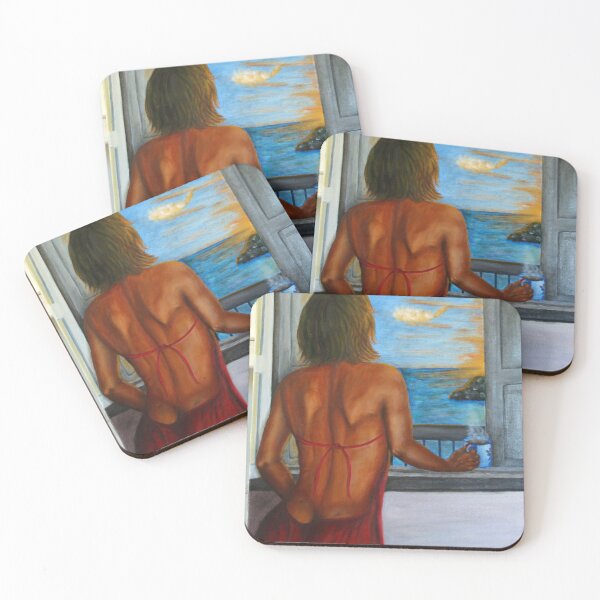 Item preview, Morning Nude with coffee designed and sold by BD ArtStore.
