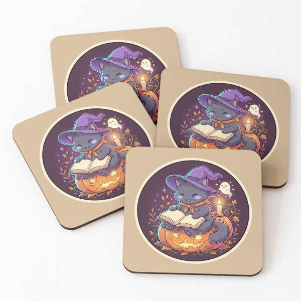 Item preview, Bookish Witch Cat Reading By Candlelight designed and sold by ELmestka.