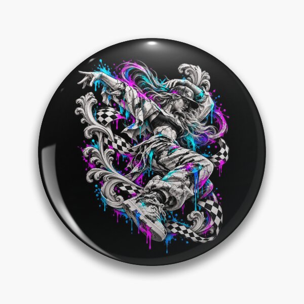 Artikelvorschau, Neon Marble Street Dancer - Urban Baroque Graffiti Art entworfen und verkauft von Personiq Kaleido.