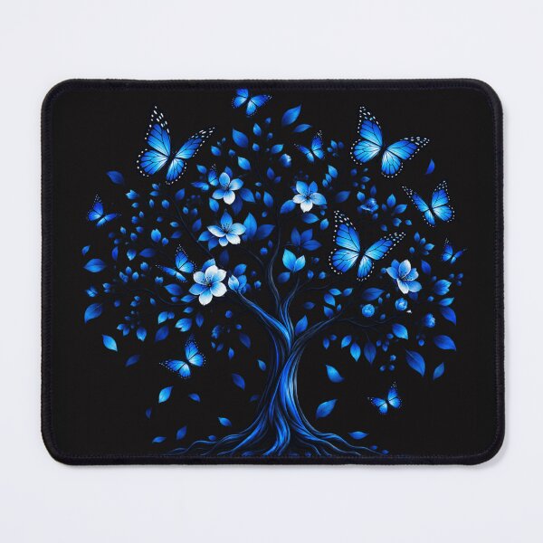 Item preview, Blue Butterfly Tree PNG, Blue Floral Tree of Life, Butterfly Sublimation Design, Transparent PNG, Nature T Shirt Design, Digital Download designed and sold by Wiamprint.