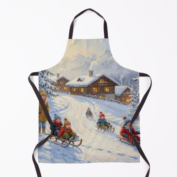 Item preview, The track and the village (sledding) designed and sold by jefboutique6150.