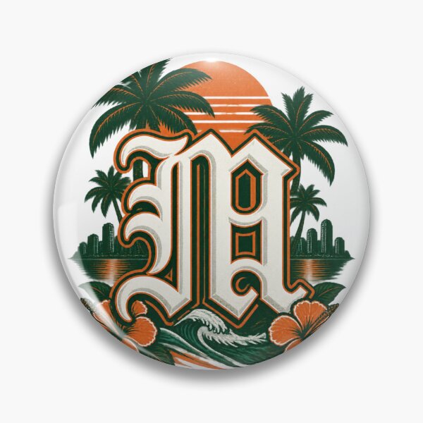 Item preview, Vintage Old English Letter M Design Inspired by Miami Hurricanes Style designed and sold by Maxim Burner.
