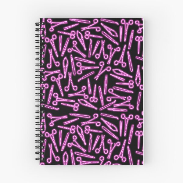 Item preview, Neon Pink Surgical Tools Pattern designed and sold by emmacatwheels.