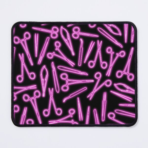 Item preview, Neon Pink Surgical Tools Pattern designed and sold by emmacatwheels.