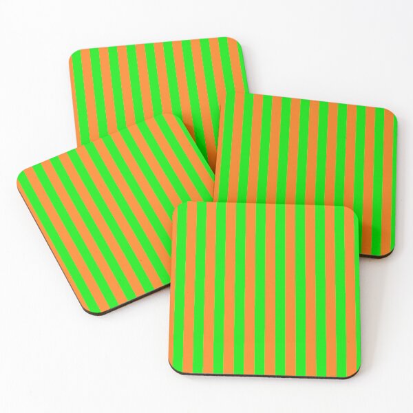 Item preview, Green and Orange Color Stripes designed and sold by Jeallan Designs.